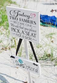 15 Romantic And Simple Beach Wedding Ideas Beach Wedding Signs Beach Wedding Decorations Dream Beach Wedding