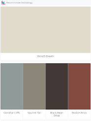 1587 gibraltar cliffs is part of the benjamin moore classics®. Wind S Breath Gibraltar Cliffs Squirrel Tail Black Bean Soup Boston Brick Benjamin Moore Winds Breath Paint Color Palettes Paint Colors Benjamin Moore