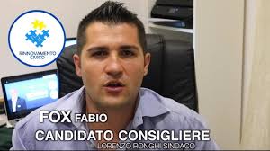 FABIO FOX. CANDIDATO CONSIGLIERE COMUNALE RINNOVAMENTO CIVICO