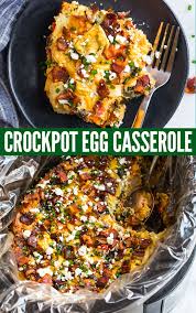 To make sure none of the egg sticks. Crockpot Egg Casserole With Bacon Spinach And Cheese