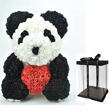 A german company makes the teddy bear famous. Hot China Panda Teddy Bear Rose Bear Artificial Flowers Teddy Bear Flower For Women Valentine S Day Wedding Bithday Gift Artificial Dried Flowers Aliexpress