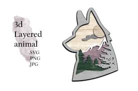 Download 3d Layered Svg Multilayered Svg Fox Layered Svg Animal 1294089 Cut Files Design Bundles