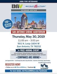 San Antonio Veterans Job Fair May 30th Usaa Community 211817