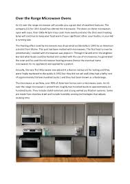 Right now i have removed the existing cabinet unit above our stove along with the range hood to make way for the new cabinets. Over Range Microwave Guide