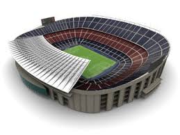 Barcelona Camp Nou Football Stadium 3d Model Camp Nou Football Stadiums Stadium