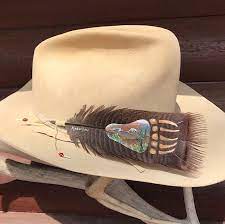 A Beautiful New Style Hat Feathers Bronze Pre Tail Wild Turkey Feathers Feather Art Feather Painting Feather