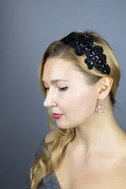 Diadema Headband, Lace Flower Headband Couture Classical Bridal Headpiece  Diadema , Elegant and Simple , Flower Motive Lace Strass Beads