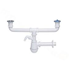 Siphon D Evier Deux Bacs Avec Sortie Pour Lave Vaisselle 9793
