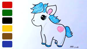 Learn to draw a horse. How To Draw A Baby Horse Colt Youtube