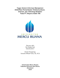 Memiliki pengalaman di bidang delivery. Pdf Tugas Sistem Informasi Manajemen