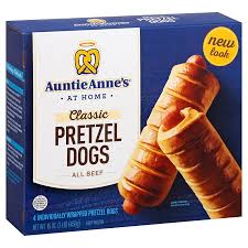 Remove them from the water using a slotted spoon. Auntie Anne S Classic Pretzel Dogs Shop Sausages Hot Dogs At H E B