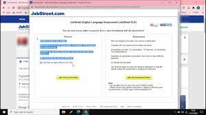 Kunci jawaban tes jela jobstreet. Cara Melakukan Tes Bahasa Inggris Melalui Jobstreet Youtube