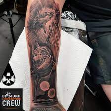 White ink tattoos are popular for both men and women. The Inkwell Tattoo On Twitter New Great White Shark Tattoo By Aaron Sponsoredbynedz Diamondsupplies Theinkwell Sharktattoo Greatwhiteshark