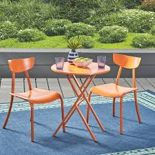 Turn On The Brights Alondra 3 Piece Iron Bistro Set Reviews Wayfair Bistro Set Patio Furniture Sets Metal Patio Furniture