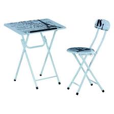 China Modern Design Custom Printed Kid Furniture Working Folding Study Table And Chair China Folding Chair Table Study Folding Set