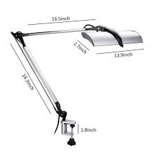 Bzbrlz Led Architect Desk Lamp Metal Swing Arm Dimmable Task Lamp Drafting Table Lamp With Clamp Touch Control Dimmable Table Lamp Led Desk Lamp Swing Arm Lamp