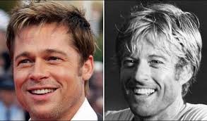 Black And White Celebrities That Look Alike 21 Celebrity Doppelgangers Brad Pitt Robert Redford Celebrity Look Alike