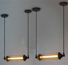 Rare Vintage Style Industrial Ceiling Lamp Loft Edison Tube Light Bulb Hotel Cafe Bar Res Vintage Pendant Lighting Industrial Pendant Lights Bulb Pendant Light