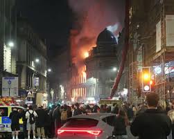 Fire near Glasgow Central station causes major rail disruption