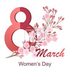 Weiters kurzfilme, dokumentationen, reportagen, onlinekurse und workshops. 8 Marz Internationaler Frauentag Grusskartenschablone Mit Kirschbluten Wandsticker 8 Realistisch Gluckwunsch Myloview De