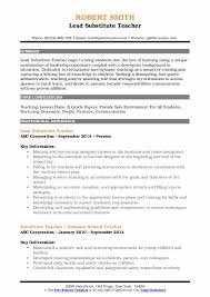 Substitute teachers replace full time classroom teachers for a determined period of time. Substitute Teacher Resume Samples Qwikresume