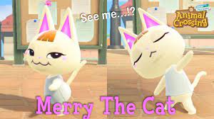 Merry The Cat Peppy Villager Animal Crossing New Horizons ACNH - YouTube
