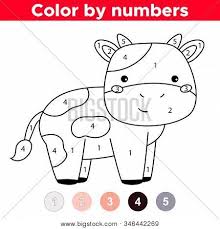 Coloring farm colouring book farm farm animals colouring in farm animal coloring coloring book farm farm cartoon farm colouring cow coloring page race coloring book farm zentangle. Coloring Book For Preschool Children Cartoon Kawaii Character Cow Farm Animals Number Coloring Stock Images Page Everypixel