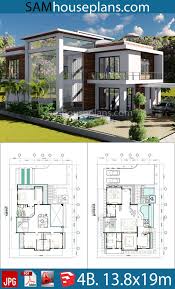 House plans bedroom family new three home my single modern. Modern House Blueprint Sims 4 Novocom Top