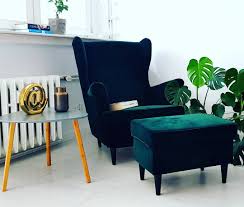 Velstand On Instagram Green Mood Salon Zielonyuszak Ikea Strandmon Green Greenarmchair Armchair Books Green Armchair Ikea Armchair Strandmon Chair