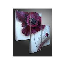 3 toiles carrées de 20 cm x 20 cm chacune matériaux utilisés : Tableau Triptyque Fleur Moderne Tableau Design Tableau Triptyque Triptyque Tableau Fleurs
