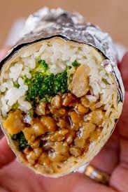 Orange Chicken Burrito With Panda Express Orange Chicken Sauce Is The Best Asian Mexican Fast Food Fusion Ever Chicken Burritos Asian Fast Food Fusion Food