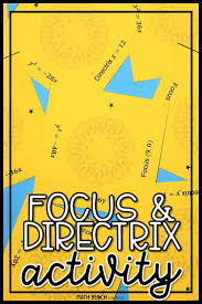Focus And Directrix Puzzle Activity Algebra Worksheets Algebra Resources Quadratics