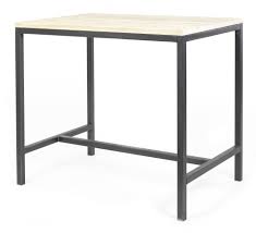 Bartafel Ivo Stalen Onder Stel Steigerhouten Blad Tafel Barkruk Eiken Bartafel