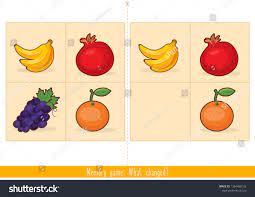 Memory Game For Kids Find Difference Educational Children Game Vector Ad Affiliate Kids Find Memory Games For Kids Memory Games Memory Games For Kids