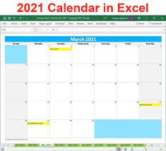 Download free printable excel calendar templates for 2021 in xls or xlsx format. 2021 Calendar Year Printable Planner Excel Template 2021 Etsy