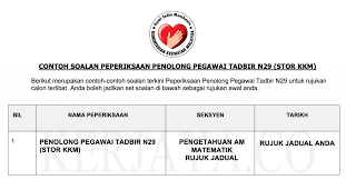 Untuk melihat detail lagu contoh soalan interview penolong pegawai tadbir n29 j klik salah satu judul yang cocok spa8i pegawai penerangan s29 s41 daya menyelesaikan masalah math. Soalan Peperiksaan Penolong Pegawai Tadbir Stor Kkm N29 Kerja Kosong Kerajaan
