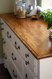 upcycled dresser turned kitchen cabinet