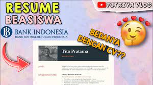 Maybe you would like to learn more about one of these? Gimana Sih Resume Dan Cv Untuk Beasiswa Bank Indonesia Ini Perbedaan Nya Youtube