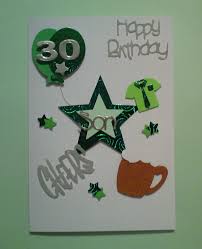 30th birthdays can be tough, but look on the bright side. Son 30th Birthday Card Male Personalised Card Folksy