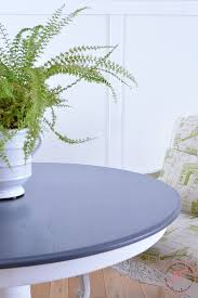 I seriously thought this was going to be an easy makeover. Modern Farmhouse Gray And White Dining Table Makeover Interior Frugalista
