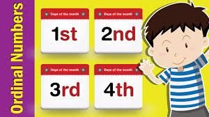 Six — sixth (six — the sixth), ten. Learn Ordinal Numbers In English Fun Kids English Youtube