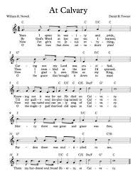 Free Sheet Music Free Lead Sheet At Calvary By Daniel B Towner And William R Newell Hymn Sheet Music Hymn Music Praise Songs
