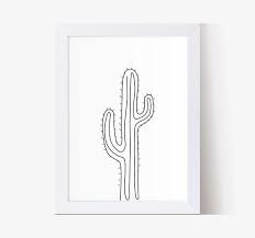 Aesthetic Black And White Cactus Drawing Saguaro Cactus Print Botanical Wall Art Abstract Modern Wall Etsy Botanical Wall Art Single Line Drawing Line Art Drawings