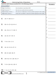 Order of operations without exponents 2: Pin On Math Teaching Resources