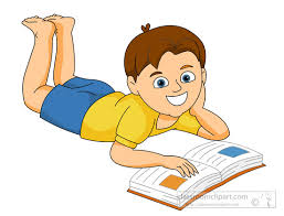 Man reading old book on balckboard. Reading Clipart Boy Lying Down With Reading Book Classroom Clipart