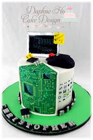 Birthday Cake For Computer Teacher With Name Computer Cake 3 Computer Cake Engineering Cake Cake