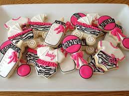 Zebra Print Baby Shower Cookies Baby Shower Cookies Baby Shower Cakes Printed Baby Shower
