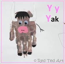 Handprint Ox Year Of The Ox Red Ted Art Handprint Crafts Letter A Crafts Handprint Art