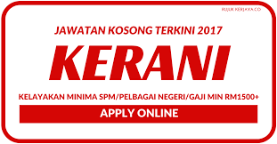 Последние твиты от jawatan kosong & internship (@jawatnkosong). Jawatan Kosong Terkini Kerani Seluruh Negara Kerja Kosong Kerajaan