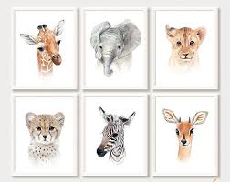 Black And White Safari Animal Prints Jungle Nursery Decor Black White Nursery Animal Prints Etsy In 2020 Nursery Animal Prints Watercolour Nursery Art Nursery Art Prints